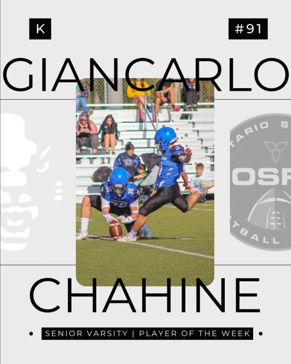 Giancarlo Chahine (@carlo_thekicker) on Twitter photo I'm honored to be named player of the week!
FG: 2/2 (1 game winner)
TOTAL POINTS: 6 points
6-3 Win
@renkokscouting <a href="/ludokashsports/">LudoKash Sports Agency</a> <a href="/4thDownU/">4th Down University™️</a> <a href="/kt_recruiting/">Kicker Tracker Recruiting</a> I'm honored to be named player of the week!
FG: 2/2 (1 game winner)
TOTAL POINTS: 6 points
6-3 Win
@renkokscouting <a href="/ludokashsports/">LudoKash Sports Agency</a> <a href="/4thDownU/">4th Down University™️</a> <a href="/kt_recruiting/">Kicker Tracker Recruiting</a>