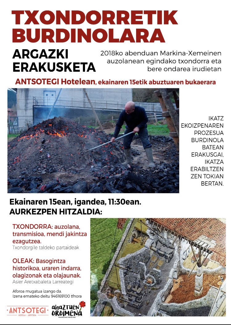 Gaur <a href="/antsotegihotela/">Hotel Antsotegi</a> n izan gara Txondorretik Burdinolara aurketzen. Argazki erakusketa ikusgai egongo da abuztura arte #Etxebarria #MarkinaXemein