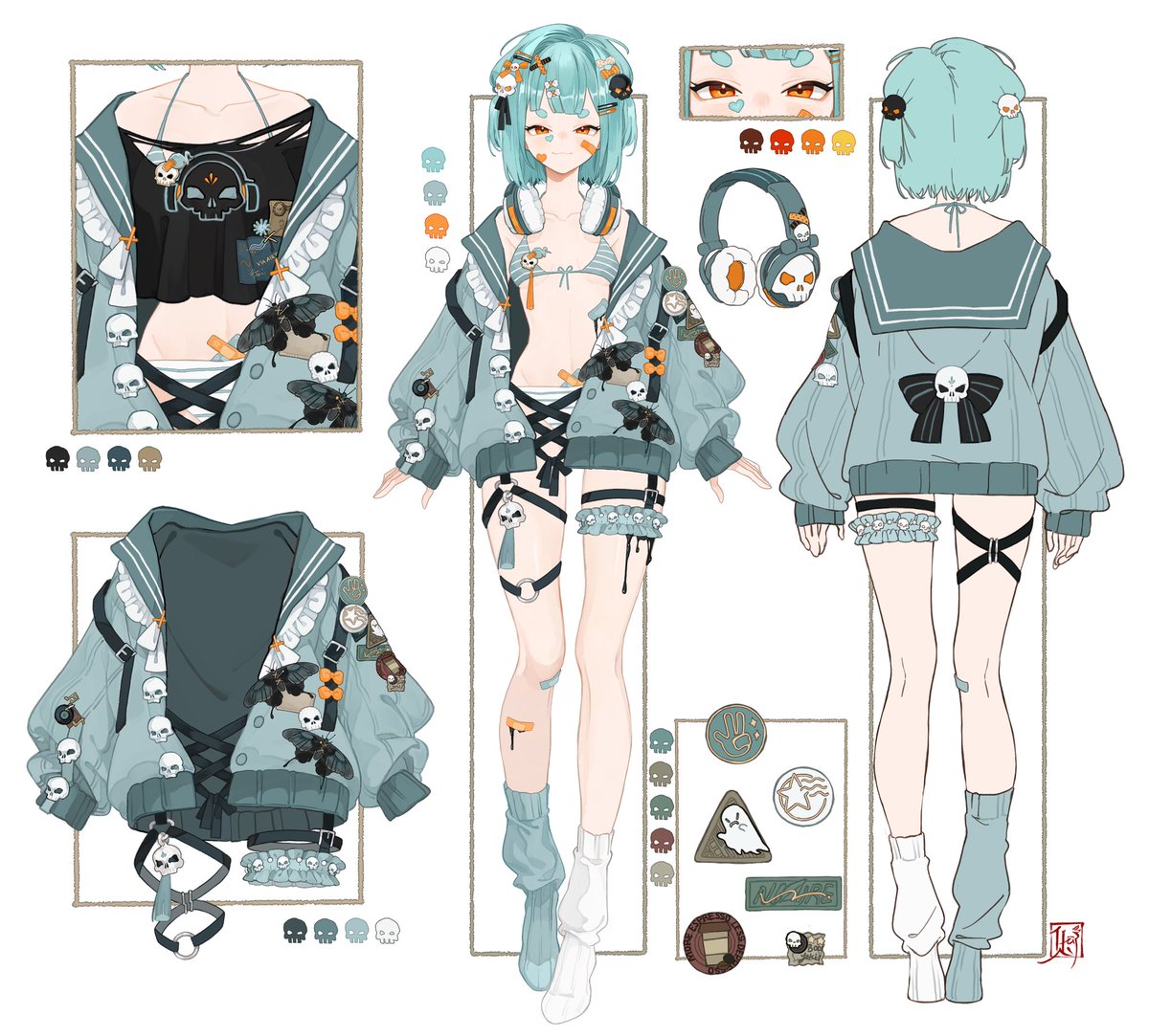 InamiYoki's tweet photo. Second outfit reference~
Worship accordingly!! ☠️🏮
✒️» #Yokillust
📽️» #YokiLIVE
👻» #InamiYoki
🔞» #Yokecchi
MEME » #JustYokin
FAN » #Yokaidachis
---
Art » #illusion_poison
Design » #NagaFolder
Rig » #spiral_hero https://t.co/2cb21VThCy