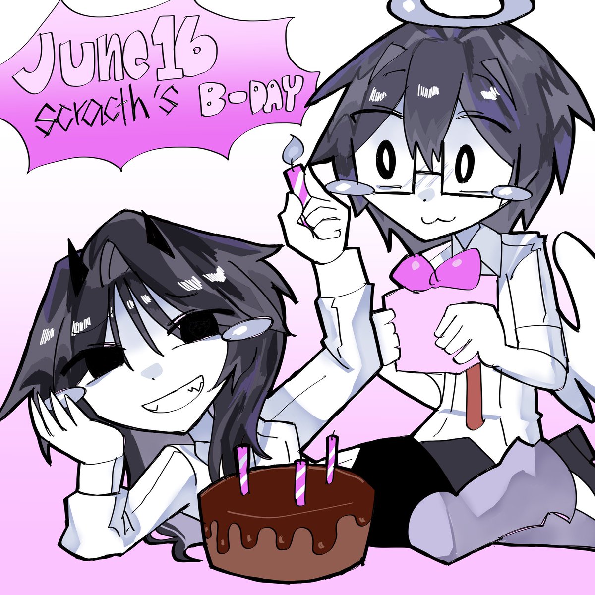 st1cky08's tweet image. Scratch’s birthday 🎁 #birthday #oc