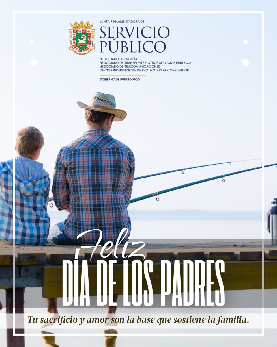 🩵 Tu sacrificio y amor son la base que sostiene la familia. ¡Feliz Día de los Padres!