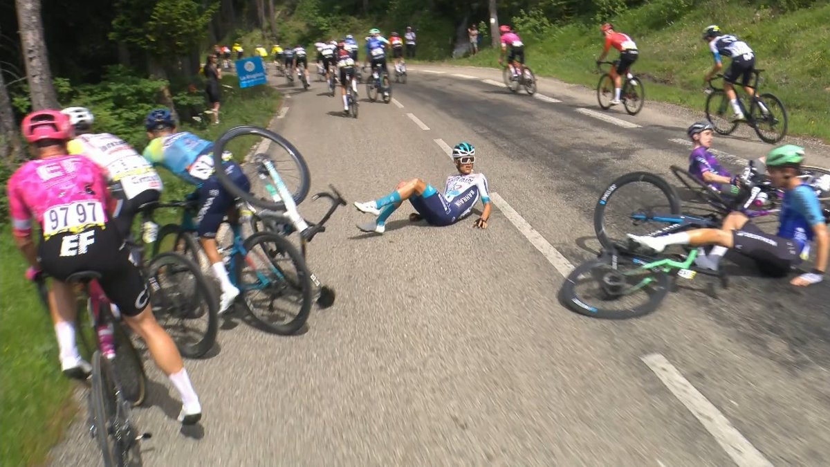 Dernier jour de Bardet + chute de Seixas non lourd ce dimanche #Dauphiné