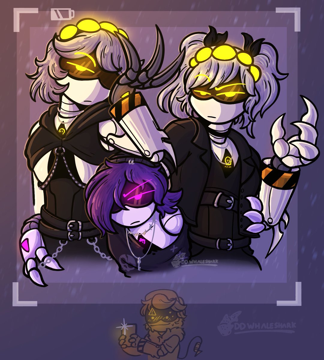 The girls 💛💜💛 and N :]
#MurderDrones #SerialDesignationV #SerialDesignationJ #UziDoorman