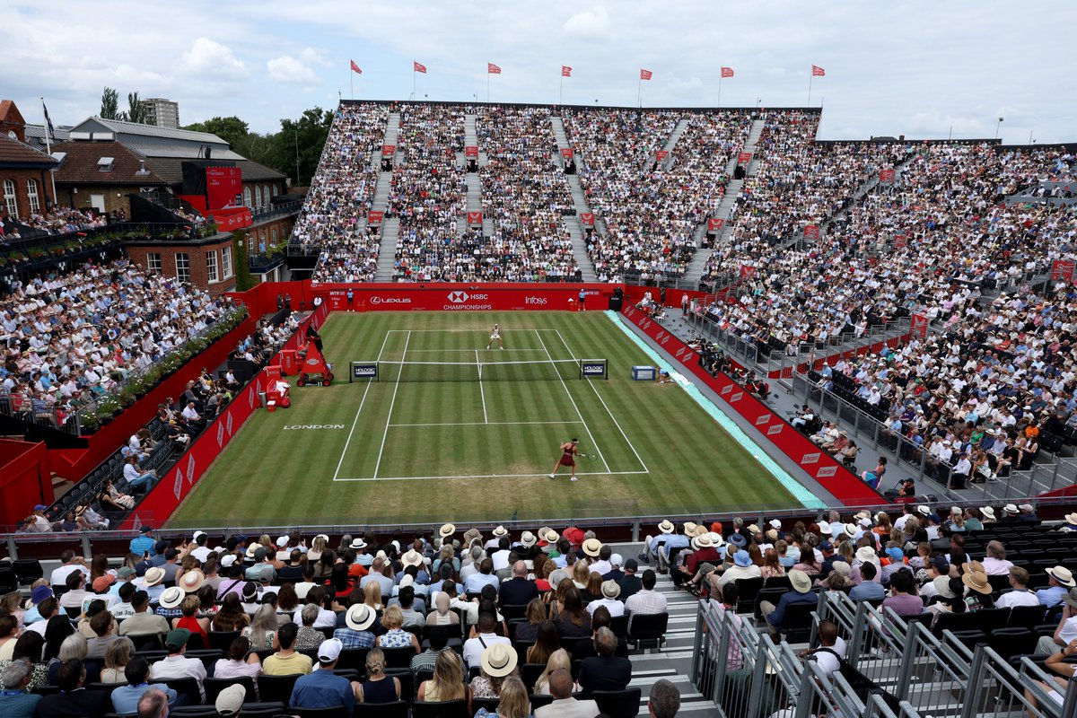 History at Queen’s 🏆
 
Tatjana Maria is the first professional women’s singles champion at Queen’s in 52 years.
 
Incredible to see WTA tennis back at The Queen’s Club and the qualifier lifting the trophy on the Andy Murray Arena.
 
#HSBCChampionships | #WTA