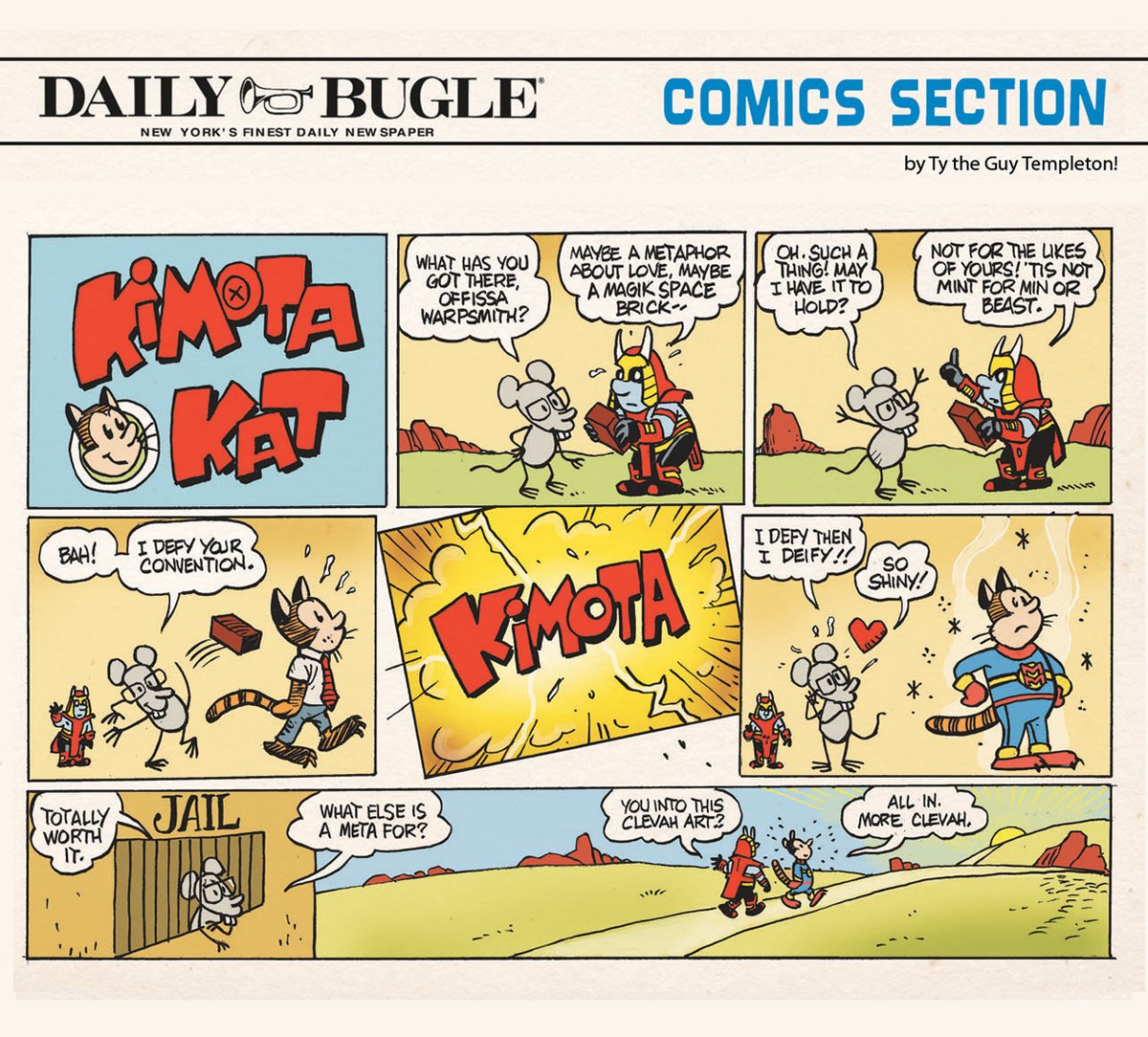 Some of these are very much just for me.  I'm not sure of the Venn Diagram between the source materials here, but you get what you pay for, so indulge me! Clever Jokes!  SUNDAY FUNNIES!