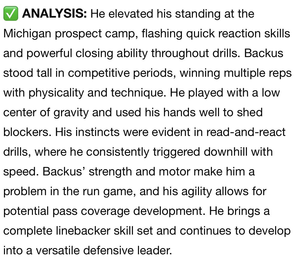 Thanks <a href="/sixstarfootball/">Six Star Football | PLUS+</a> for the right up from the <a href="/UMichFootball/">Michigan Football</a> camp! <a href="/CoachShort_/">Kyle Short</a> <a href="/luc_brian/">Brian Luc Jean-Mary</a> <a href="/AKarsch_UM/">Albert Karschnia</a> <a href="/SamPopper_/">Sam Popper</a>