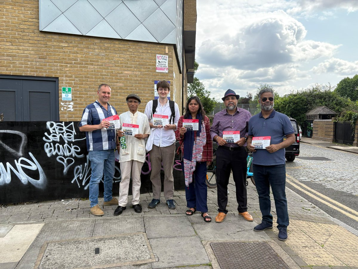 Great door-knocking session in Weavers and Spitalfields &amp; Banglatown! Inspired by the energy and voices of the community — change is coming, one doorstep at a time. 💪🏽🗳️ #StrongerTogether #labourdoorstep #labourparty