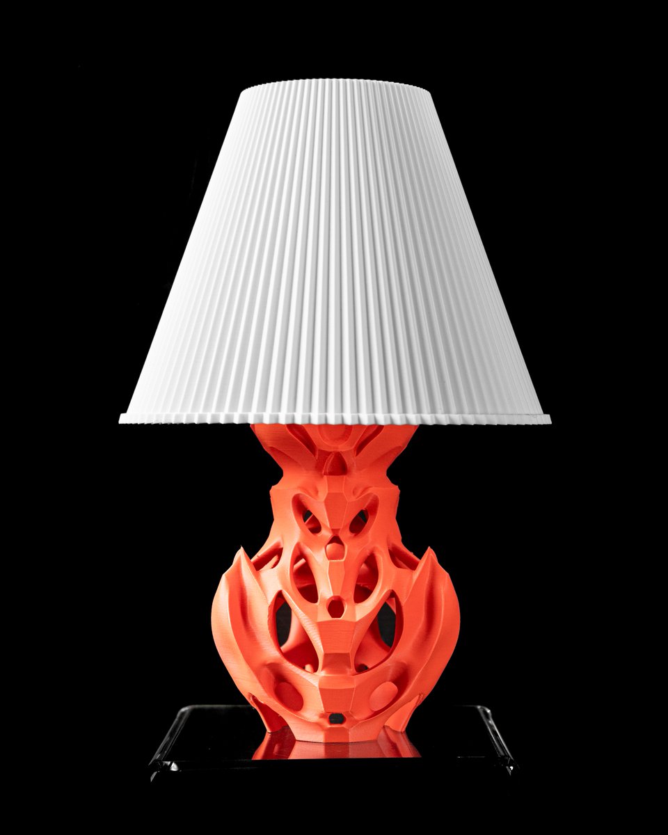 MODERNMACHINE3D's tweet image. Flutter Table Lamp 02 by MODERN MACHINE
STL available on our @Thangs3D profile. You can start 3D printing this yourself.