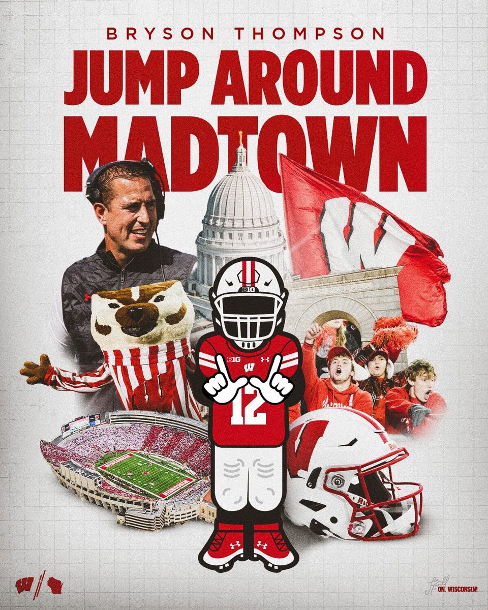 Bryson Thompson (@bryson_1208) on Twitter photo Appreciate the love! 🦡 <a href="/WisFBRecruiting/">Wisconsin Badgers Football Recruiting</a> <a href="/BadgerFootball/">Wisconsin Football</a> <a href="/CoachReid_/">Jordan Reid</a> Appreciate the love! 🦡 <a href="/WisFBRecruiting/">Wisconsin Badgers Football Recruiting</a> <a href="/BadgerFootball/">Wisconsin Football</a> <a href="/CoachReid_/">Jordan Reid</a>