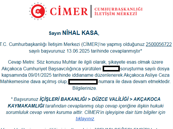 Akçakoca Balatlı Köyü'nde köpekleri zehirleyen CANİ MUHTAR YARGI KARŞISINDA HESAP VERİYOR! 
Zehirli yiyeceklerle çevreye ölüm saçan, çok sayıda köpeği iç organları parçalanana kadar saatlerce kıvrandırarak öldüren Düzce Akçakoca Balatlı Köyü Muhtarı hakkında kamu davası açıldı!