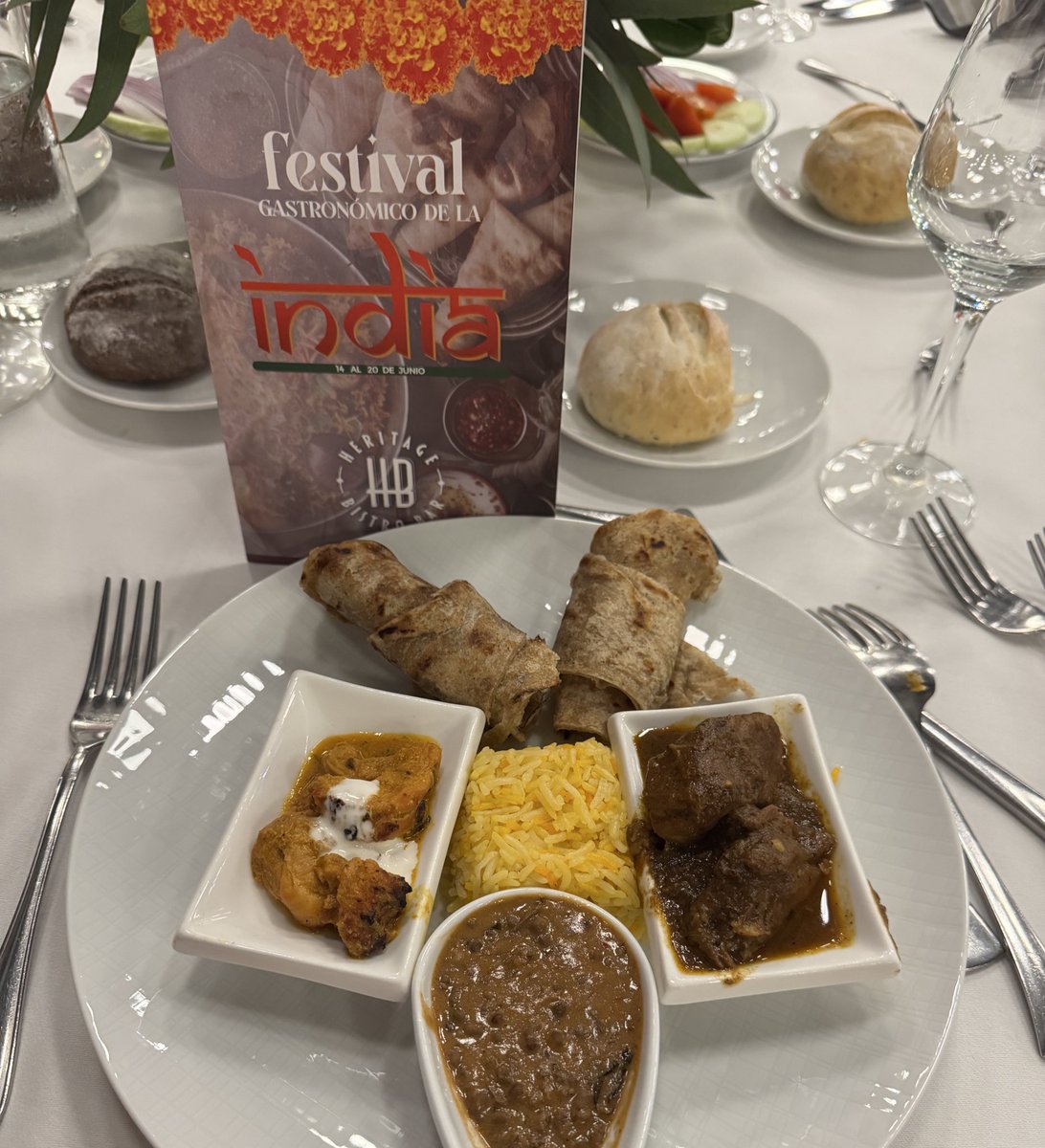 Gracias a la Embajada de la India en México, al Embajador Pankaj Sharma y a la Dra. Shruti Sukla por la invitación al Festival Gastronómico México–India en el Hotel Marquis Reforma.

Una celebración de sabores, abierta al público del 14 al 20 de junio.  No se lo pierdan! 🇮🇳🇲🇽