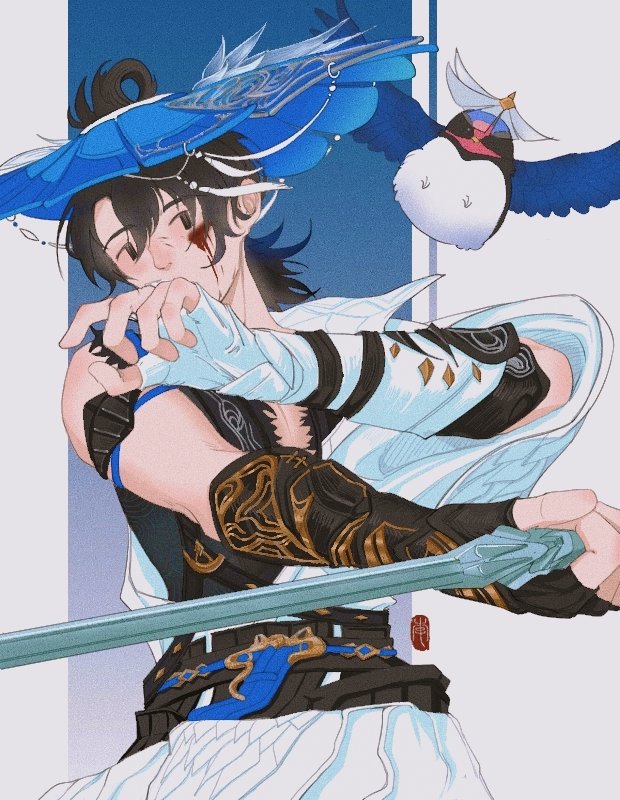lotuslelele's tweet photo. ＃剑网3 ＃刀宗
请吃我家小鹦鹉～ https://t.co/UIQBr3rape