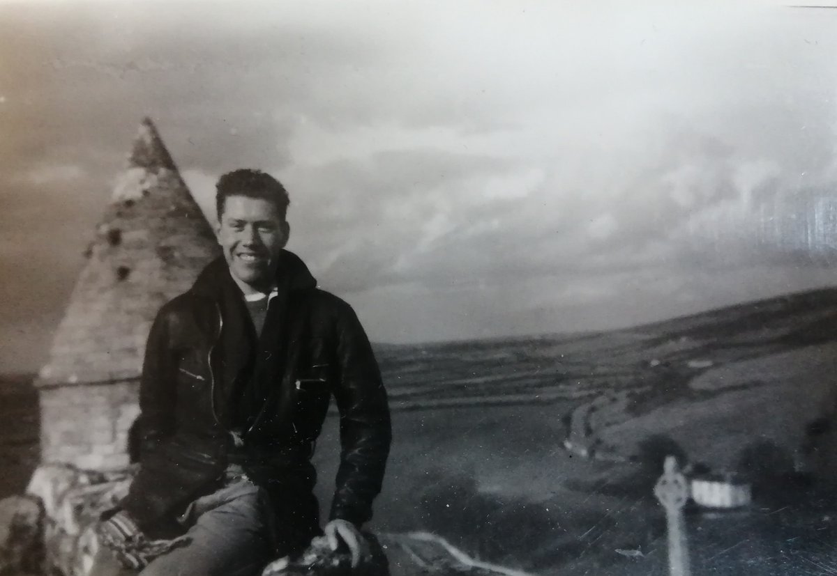 My father as a young man in the 1950s, with two of his passions, his accordion and hillwalking. Happy Father's Day!