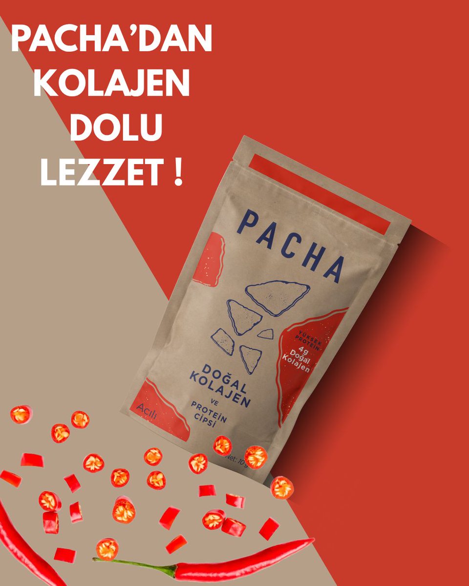 Acı severler buraya! 🌶️🔥

Kolajen dolu bu atıştırmalık hem damağınızı şenlendirir hem de günlük protein ihtiyacınızı karşılar 💪

Doğallıktan ödün vermeden, katkı ve koruyucu içermez ❌

#pachanaturalcollagen #acılıatıştırmalık #yüksekprotein #kolajenidesteği #sağlıklıbeslen
