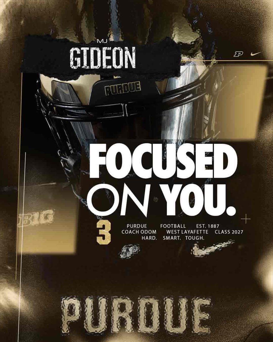 MJGideon1's tweet image. Thanks for the love @BoilerFootball