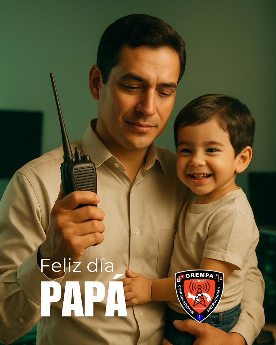 GREMPanama's tweet photo. ¡Feliz Día del Padre a todos los radioaficionados que también son papás!Gracias por estar siempre al aire, con el corazón abierto y  señales llenas de amor. Hoy celebramos a quienes, entre frecuencias y antenas, también transmiten valores, cariño y ejemplo a sus hijos.
¡73! https://t.co/xzPHka7fmT