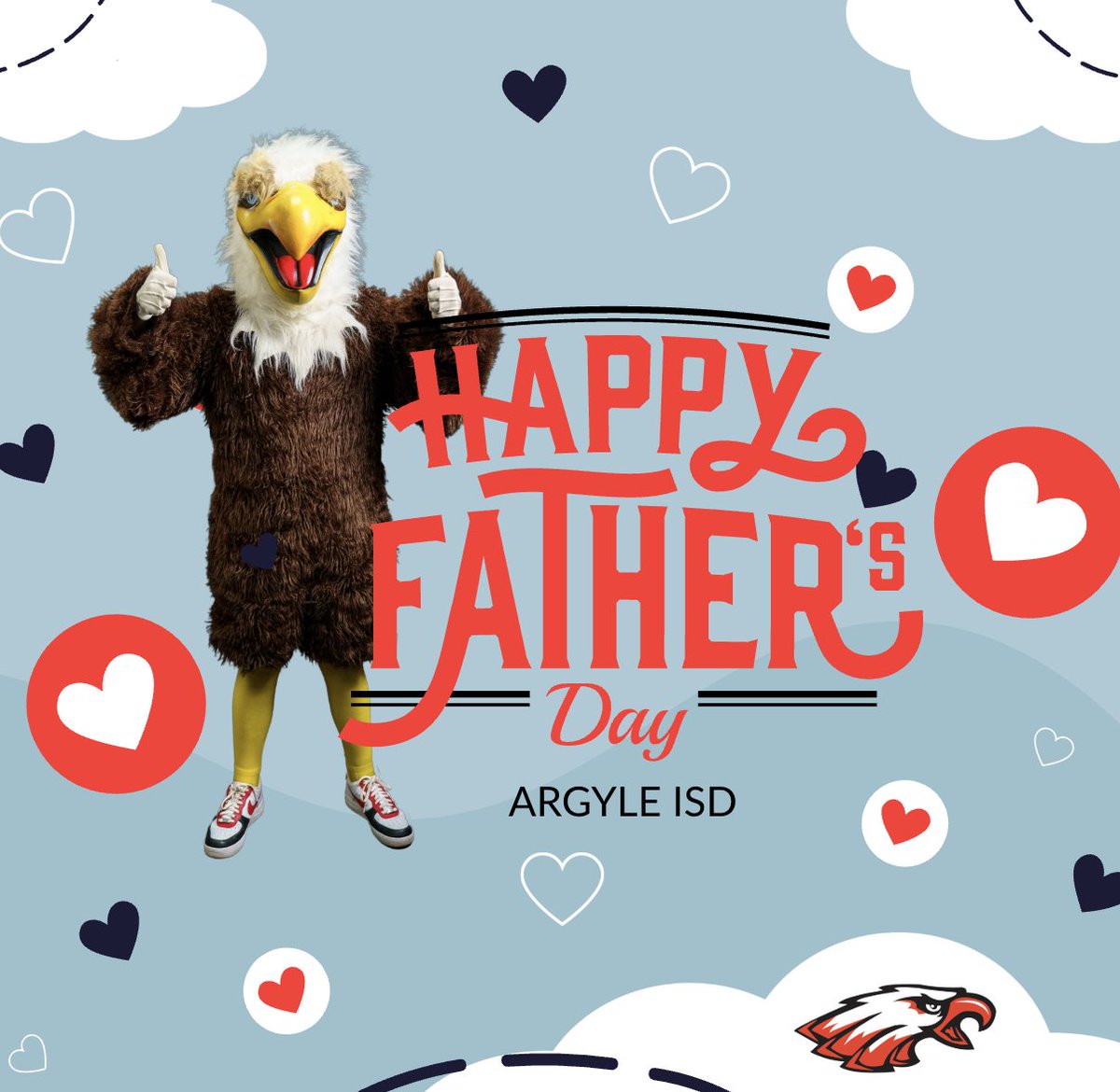 🦅Happy Father's Day, Eagles!! ❤️

Wishing all our Argyle ISD dads a very special day!

#TogetherWeCelebrateDads | #ArgyleISD