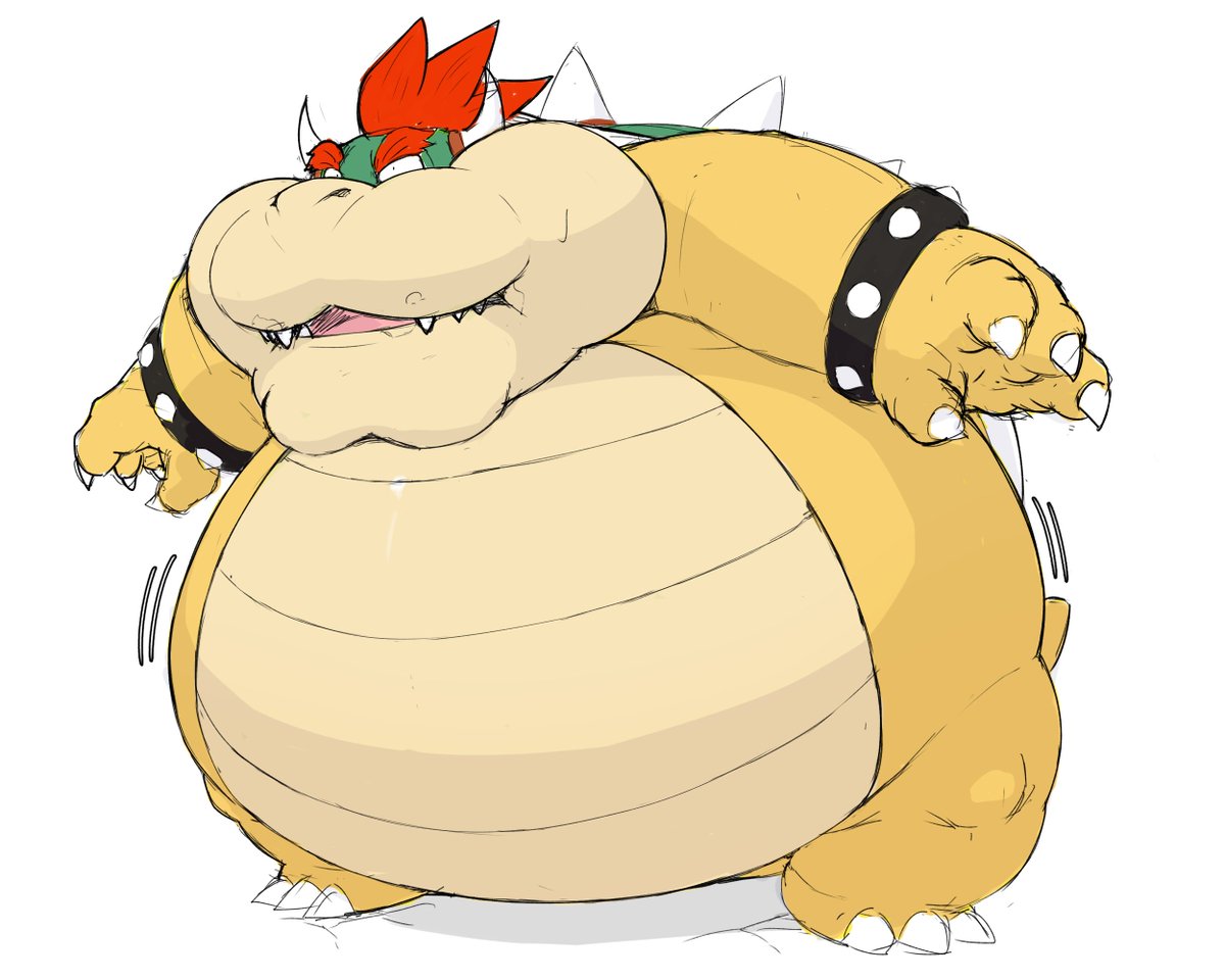 クッパ様の太り方を考えてたやつです