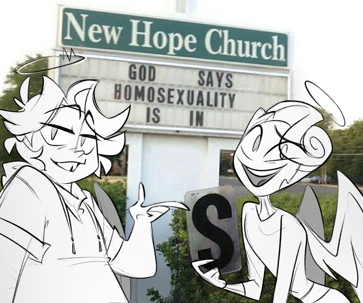 SatorRotas's tweet photo. ✌️

#HazbinHotel #holygates https://t.co/ZYIPow8Nxw