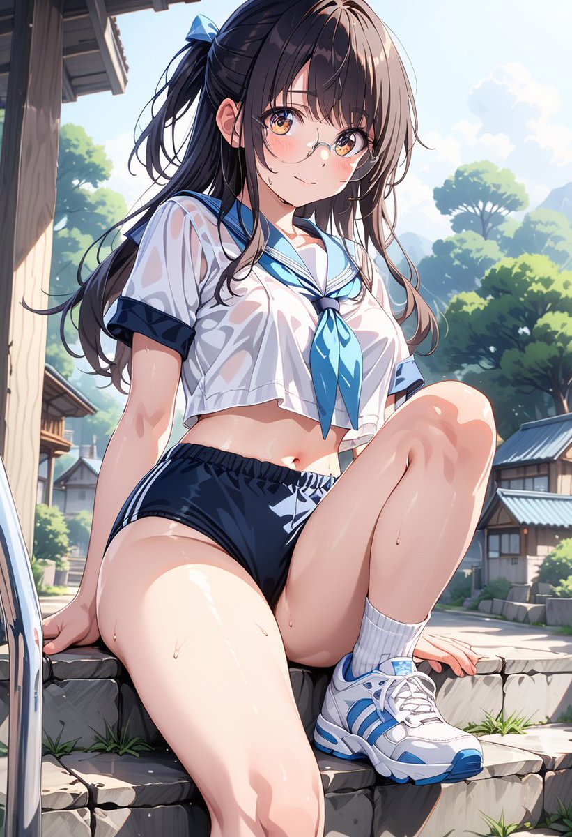 aIsena0781's tweet image. 瀬名の隠れ家へ、ようこそいらっしゃいました❤️
こちらでは本家より、もう少しおセンシな瀬名ががんばっております🥰
本アカよりオチチサイズ3割増しです😊
ほんわか楽しい瀬名は本家へ→@alsena0781
#AIイラスト #AI美少女
セーラー服(最強)+ブルマ(最強)=無敵⁈
x.com/i/grok/share/G…