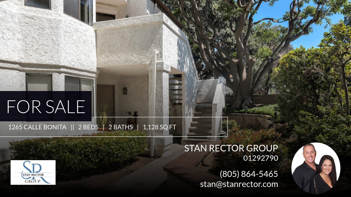 StanRectorGroup's tweet image. This 2 bedroom home could be yours! Call me at (805) 864-5465 to schedule a showing.

Stan &amp;amp; Renee Rector
Pinnacle Estate Properties
805-864-5465
stan@stanrector.com
DRE #01292790 homeforsale.at/1265_CALLE_BON…