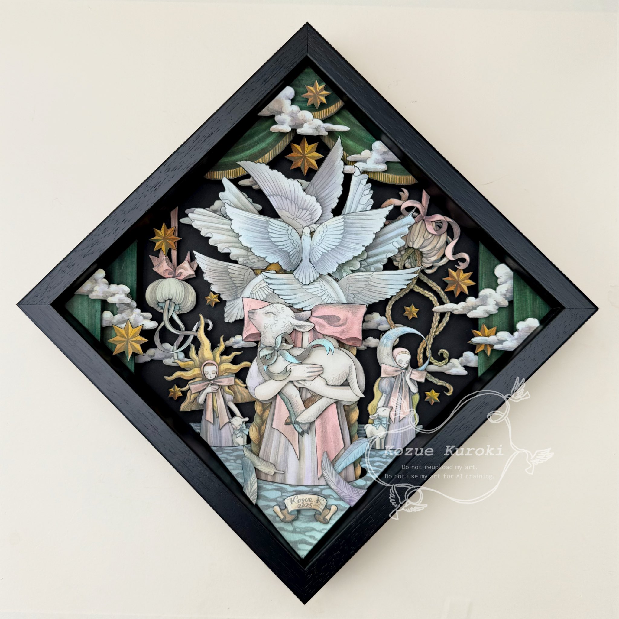 黒木こずえ 黒木こずゑ 創作イラスト 絵画 水彩画 原画 黒木こずえ 黒木こずゑ 創作イラスト 絵画 水彩画 原画 【公式通販】