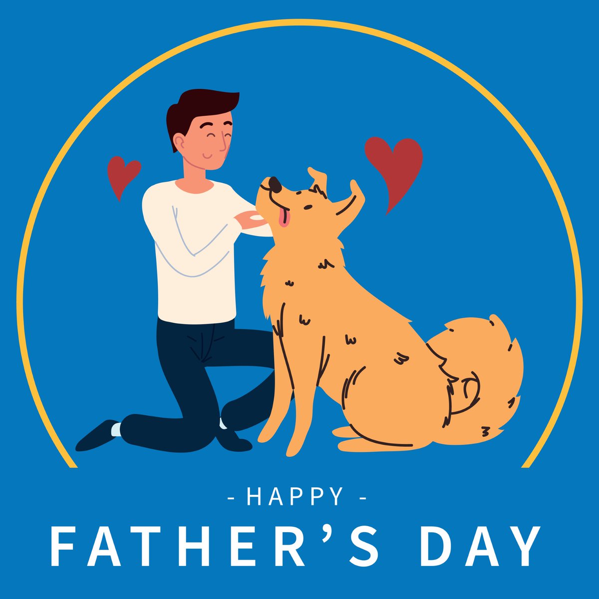 Happy Father’s Day to all the amazing dads! 🐾👨‍👧‍👦 Today we celebrate the special bond between fathers and their kids—two-legged or four! 💙 Share a pic of your furry friend and give a big thanks to your “Paw” for all they do! #HappyFathersDay