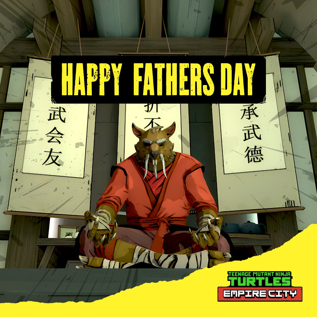 CortopiaStudios's tweet image. He may not be green, and his favorite part of the pizza might just be the cheese – but not all family bonds are forged in blood. Some are forged in something stronger. #HappyFathersDay, Master Splinter!
@TMNT #TMNTVR #TMNTEmpireCity