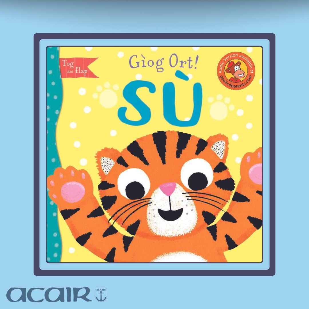 Cò tha am falach fo na flapaichean? Cluich gìog ort le caraidean ùra bhon t-sù airson faighinn a-mach.
- -
Who’s hiding behind the flaps? Play peek-a-boo with new friends from the zoo to find out.

📙 acairbooks.com/books/giog-ort…

#Acair #leughadh #leabhraichean #leughcòmhla #Gàidhlig