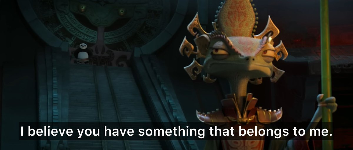 the spider-man villain confronting the kung fu panda villain who stole his name: