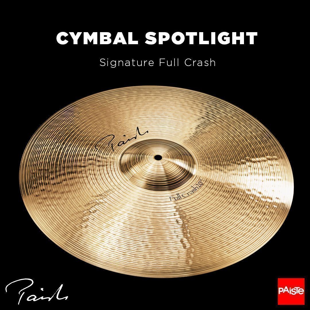CYMBAL SPOTLIGHT - Signature Full Crash     

SOUND CHARACTER: A very versatile, general purpose crash cymbal. 

Head over to our website for detailed audio samples and more information.
➡️ paiste.com/en/products/mo…  

#paiste #signature #cymbals #drums