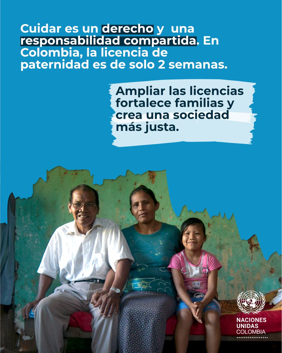 📢Hoy celebramos el #DíaDelPadre🇨🇴 y 25 años de la adopción del Convenio #C183 por #OIT, que llama a compartir responsabilidades en el cuidado #RatificarC183

👨‍👧‍👦La paternidad es una labor de todos los días, un compromiso de amor, presencia y corresponsabilidad #PadresQueCuidan🧵