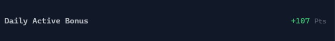 ❤️ Soumya ❤️ lunarsun.eth .ink (@soumya8225) on Twitter photo Woke up to my first Daily Active Bonus on <a href="/virtuals_io/">Virtuals Protocol</a>
+107 points just for showing up? 🔥
💥I'm hyped!! Didn’t expect it this quick.
🪙Staking $VIRTUAL supporting $VADER and yapping every day 🫡
🚀If you’re deep in the game drop me tips👇
💡I want to make the most of this Woke up to my first Daily Active Bonus on <a href="/virtuals_io/">Virtuals Protocol</a>
+107 points just for showing up? 🔥
💥I'm hyped!! Didn’t expect it this quick.
🪙Staking $VIRTUAL supporting $VADER and yapping every day 🫡
🚀If you’re deep in the game drop me tips👇
💡I want to make the most of this
