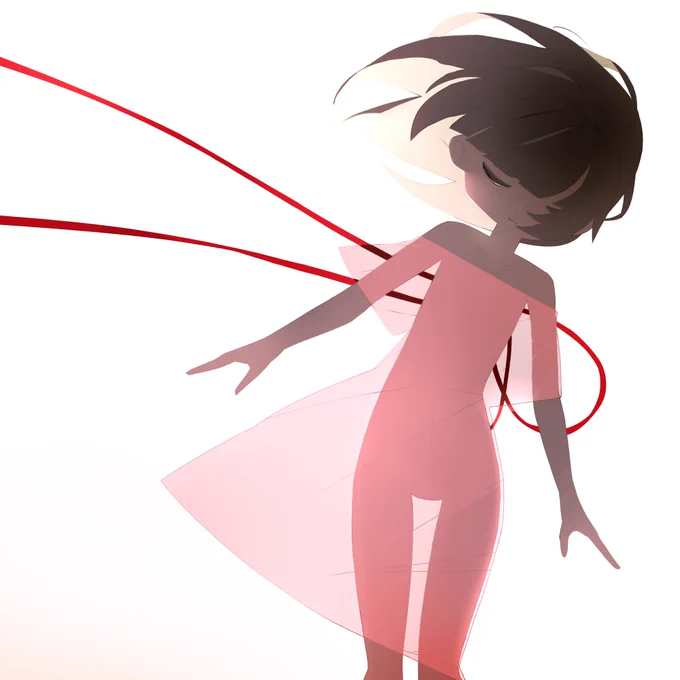 今日のイラストガチャ「羽化」
