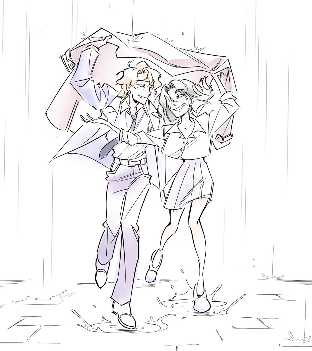 Taking shelter. #oc #ocart