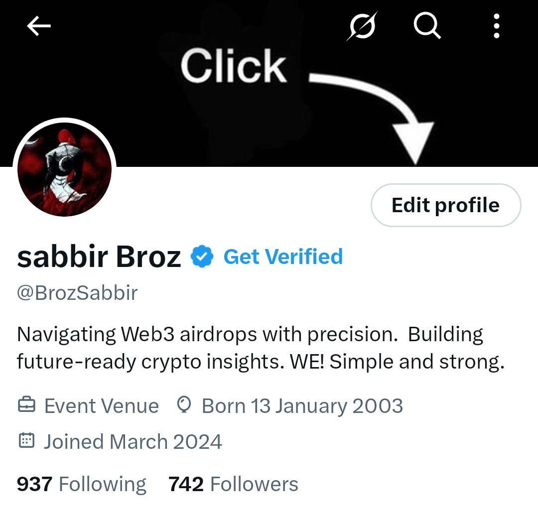 BrozSabbir's tweet photo. Follow me, I follow you back ๐ฏ
Clearing inactive follows. Looking for real, active friends.
937 following | 742 followers โ letโs balance it out.
Join the circle. Letโs grow for real. ๐
#FollowBack #ActiveUsersOnly #Web3Community #XGrowth #NewConnections https://t.co/bD1SO3YsRA