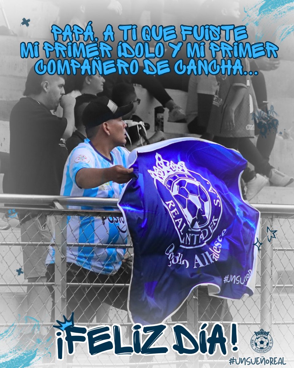 Hoy celebramos a los que nos enseñaron a alentar con el alma, a soñar con goles y a defender estos colores como se defiende una familia. 👨🏻‍🍼

Gracias, papá, por ser nuestro primer ídolo dentro y fuera de la cancha. 🩵🤍

#UnSueñoReal