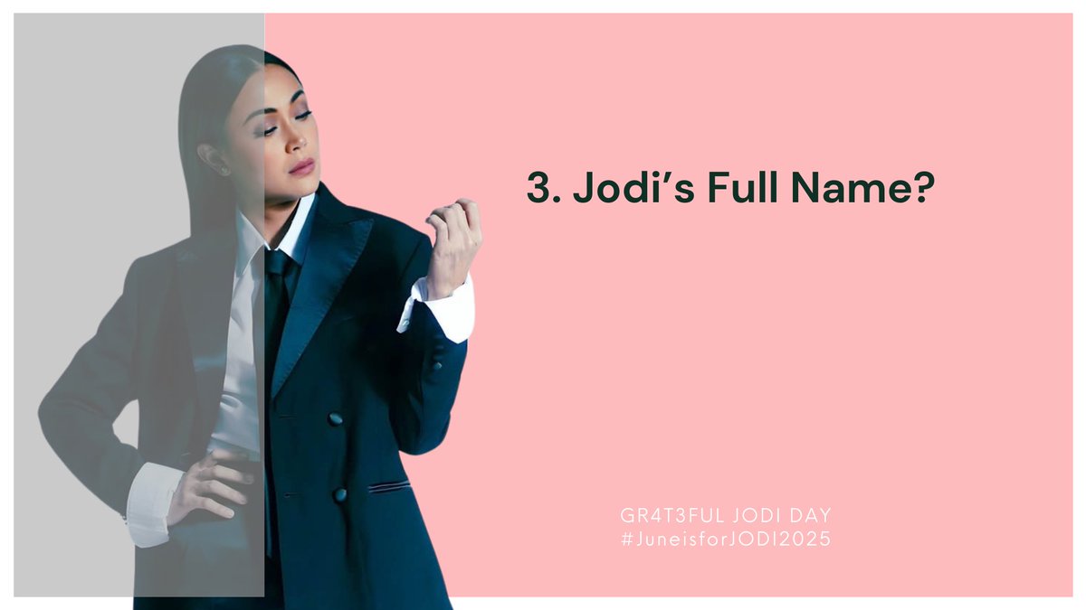 jodinaticsofcl's tweet photo. Can you answer this one correctly? Go, galingan natin, Fam!

GR4T3FUL JODI DAY
#JuneisforJODI2025 https://t.co/dOpNMwL6lm