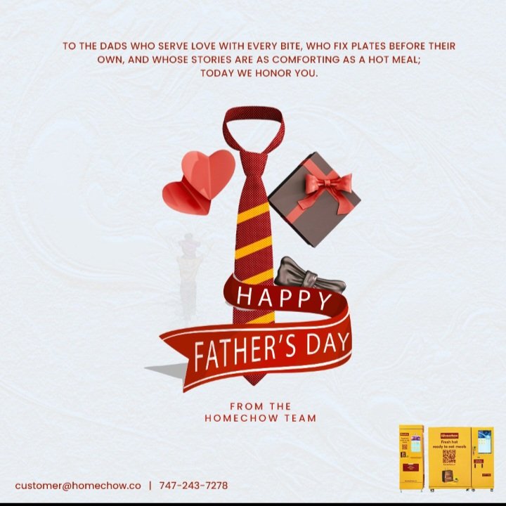 To the dads who serve love with every spoonful, we see you. 
From grill masters to stew legends, today’s for you.
Happy Father’s Day from all of us at Homechow!
 #FathersDay #FathersDay2025 #Homechow #RochesterNY #LoveInEveryBite