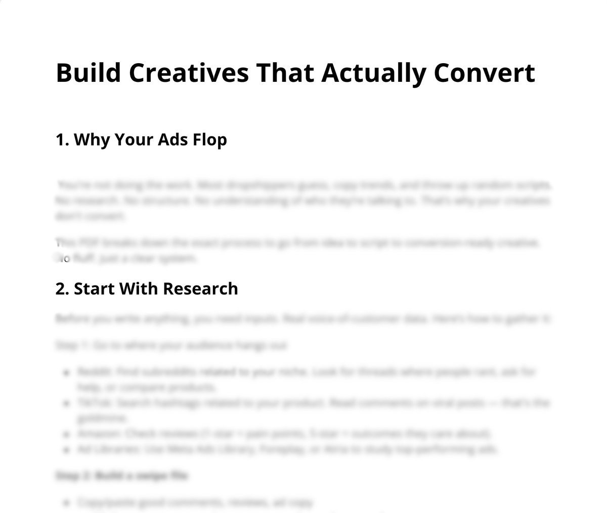 ecomlerz's tweet image. Most of you are copying trends and calling it “creative strategy.”

It’s not.

If you don’t know how to research, structure, and script your ads. You’re just retarded.

I made a free PDF that breaks it all down.

Follow + Like + RT + comment “PDF” and I’ll send it over.
👇 Here’s