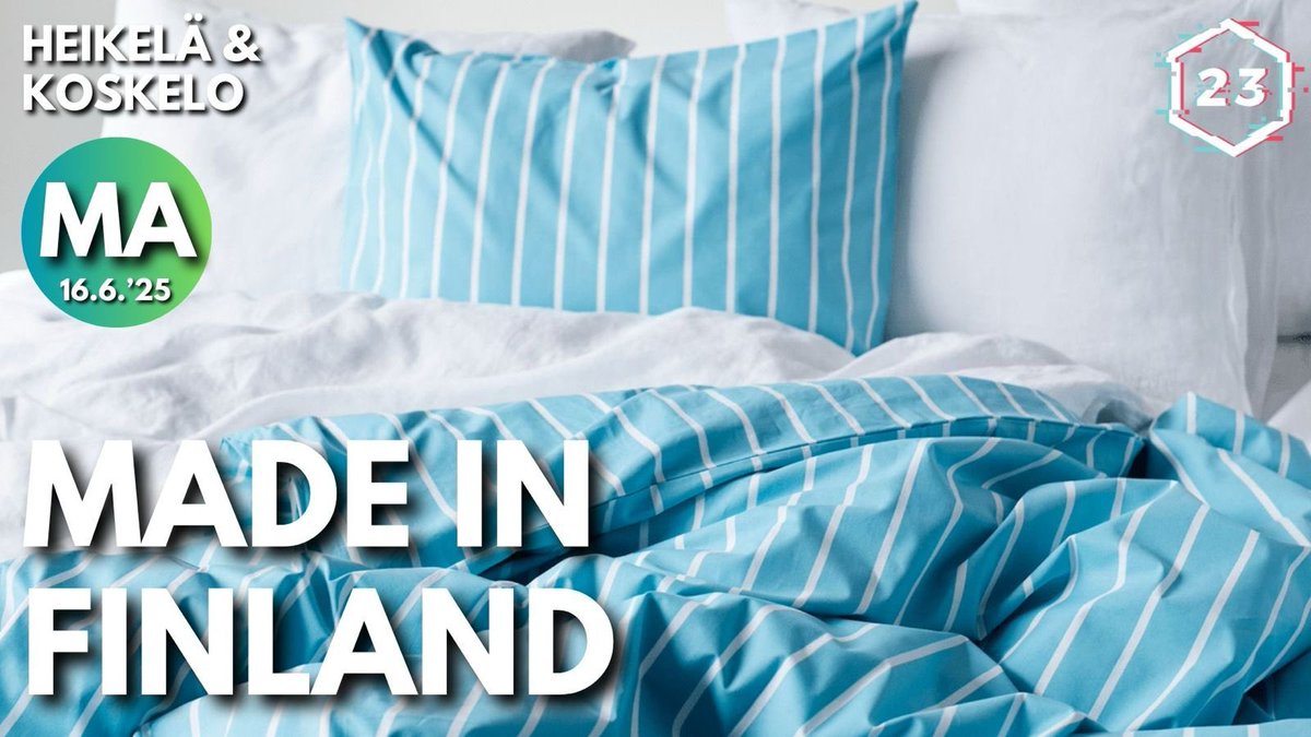 Tarkoittaako Made in Finland, että tuote on valmistettu kokonaan Suomessa? Mitä ostamme, kun maksamme alkuperämerkinnöistä ekstraa? Hyvää omatuntoa, statusta vai jotain muuta?

Katso huomisen 23 minuuttia etukäteen Ruudusta! ruutu.fi/ohjelmat/23-mi…