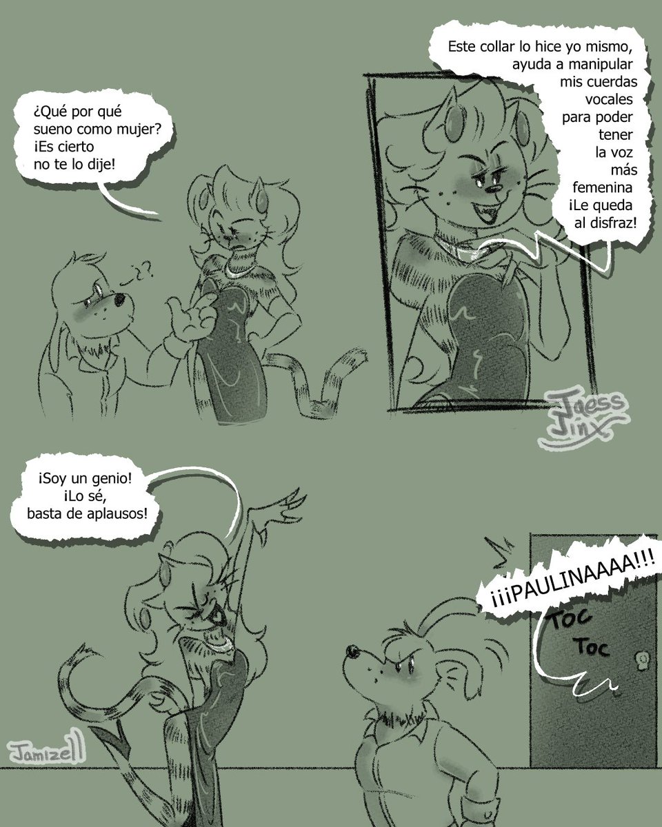 JaessJinx's tweet photo. English version on PATREON 
Se me ocurrió cómo continuar la conversación entre Dogman y ̶P̶e̶t̶e̶y̶  Paulina adjgasdgjsd 
#Dogman #Petey #Detey #AU https://t.co/BHPuvrPraY