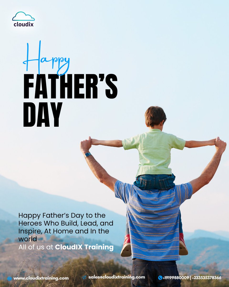 CloudixT's tweet image. Today, we celebrate every father, mentor, and role model who teaches us to dream bigger, work smarter, and never give up.

Thank you for powering the future!

#HappyFathersDay #FathersInTech #CloudDads #TechHeroes #InspiringFathers #CloudComputing #jarvis #blacko #cloudixt