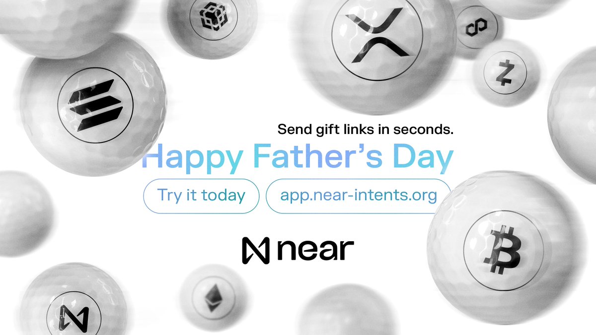 Happy Father’s Day! 👔
In a pickle for a last-minute gift? 🥒

Sure, you could go with another meme of your kids or a crayon masterpiece…

Or you could go full crypto-dad with a NEAR Intents gift. 🎁

50+ tokens, instant delivery, zero wrapping required.
No wallet? No problem.