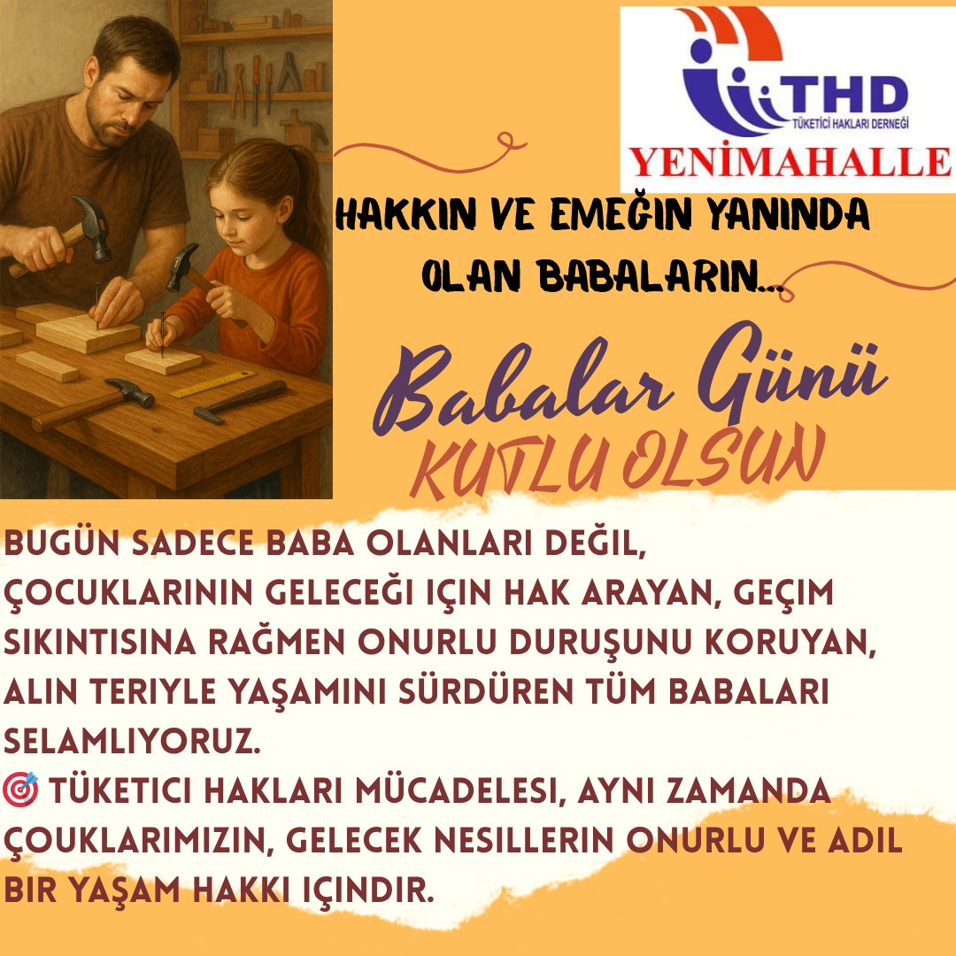 umutfeda's tweet photo. Hakkın ve Emeğin Yanında Olan Babaların BABALAR GÜNÜ KUTLU OLSUN...
Bugün sadece baba olanları değil,
Çocuklarının geleceği için hak arayan,
Geçim sıkıntısına rağmen onurlu duruşunu koruyan,
Alın teriyle yaşamını sürdüren tüm babaları selamlıyoruz. https://t.co/ptdq07o9B4