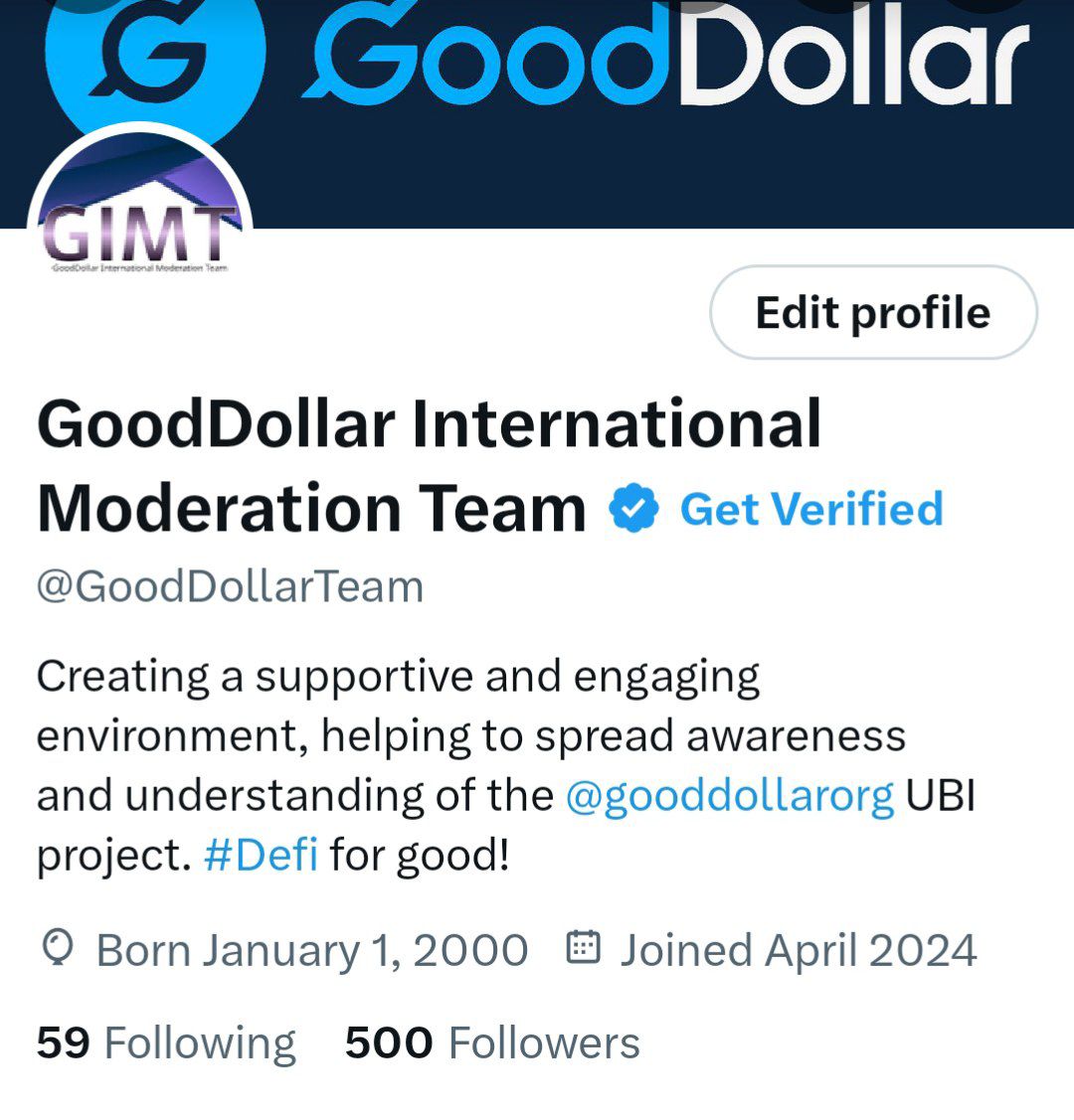 🎉 500 Followers Milestone – G$ Giveaway!

We're thrilled to see the growing enthusiasm on our GoodDollar Community X account – thank you all for helping us reach 500 followers! 🙌

To show our appreciation, we’re giving away G$ rewards to some of our active participants! 💰