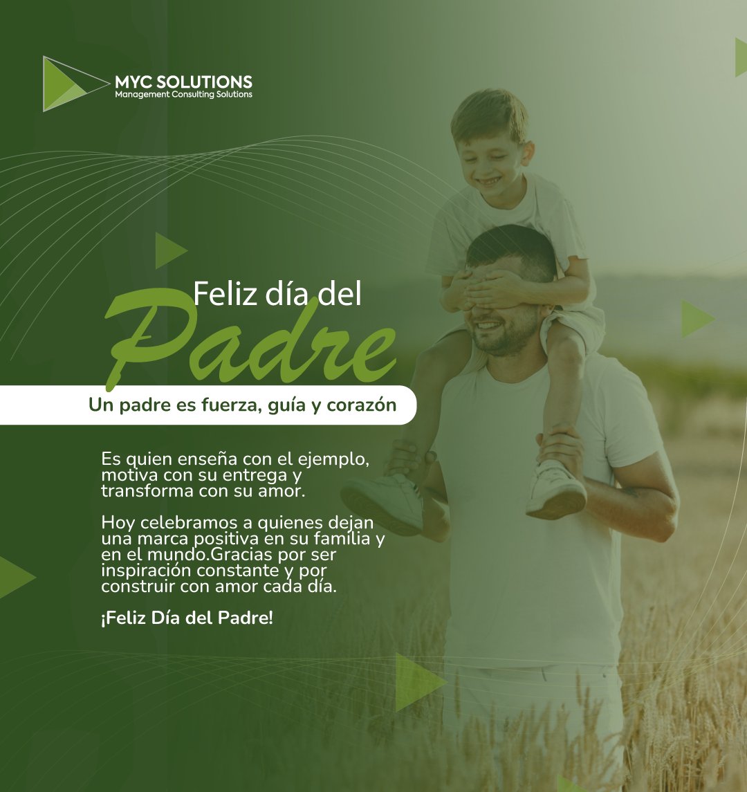 MYCSOLUTIONS22's tweet photo. ¡Feliz Día del Padre! 👨‍👧‍👦
Hoy celebramos a quienes con su amor, compromiso y ejemplo dejan huella cada día. 💙
#DíaDelPadre #FelizDíaPapá #GraciasPapá #AmorDePapá #CelebraciónEspecial https://t.co/7y4ILupokf