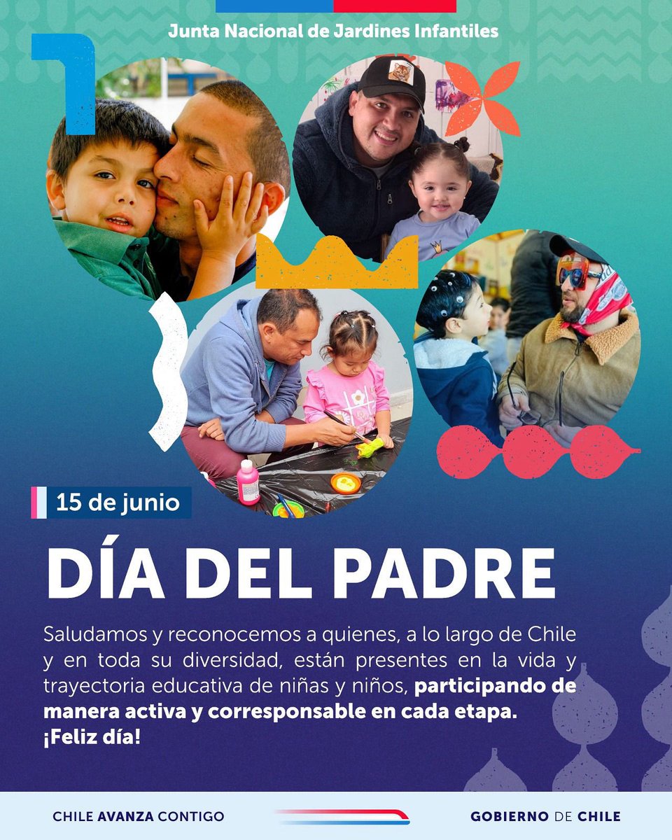 💫 Saludamos y reconocemos a quienes, a lo largo de Chile y en toda su diversidad, están presentes en la vida y trayectoria educativa de niñas y niños. ¡Feliz día!