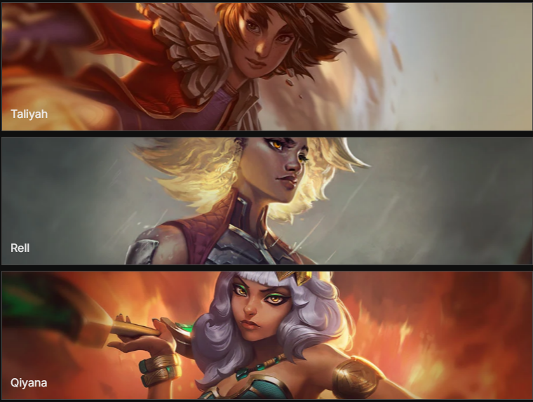 SinjEnterprise's tweet photo. taliyah de kimo
qiyana de yuyu 
rell de elliot
⏰⏰⏰ https://t.co/B4WhCN754X