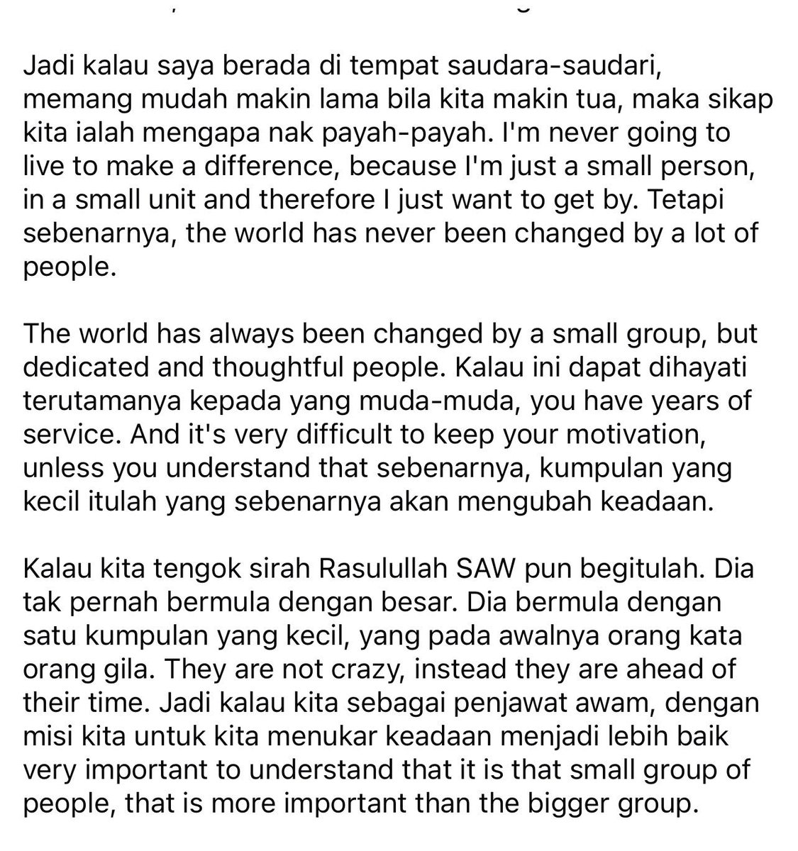 [1/2]Titipan YBM di Majlis Anugerah Khidmat Cemerlang Tahun 2024 dan Jasa Mu Dikenang Tahun 2025, Kementerian Ekonomi, 13 Jun 2024@PICC, Putrajaya.

Sorotan Intipati Ucapan YB Dato' Seri Saudara <a href="/rafiziramli/">Rafizi Ramli</a> , Menteri Ekonomi Sebagai Inspirasi untuk Penjawat Awam Cemerlang